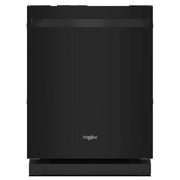 Whirlpool - 24 inch Top Control Built-In Stainless Steel Tub Dishwasher with 3rd Rack, Flush Installation, 44 dBA - Black