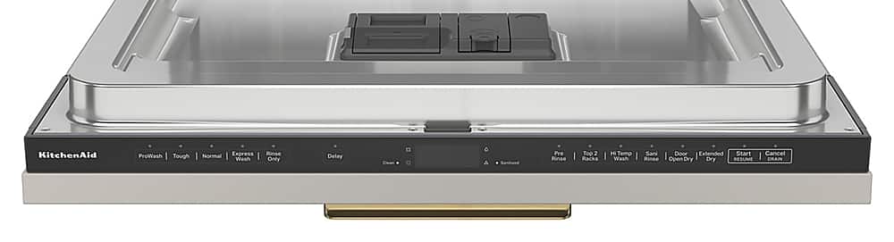 KitchenAid - 24 inch Top Control Built-In Stainless Steel Tub Dishwasher with 3rd Rack and 39 dBA - Custom Panel Ready