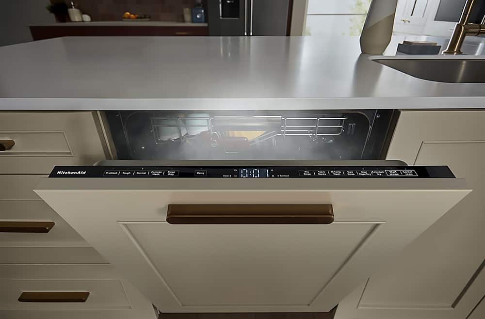 KitchenAid - 24 inch Top Control Built-In Stainless Steel Tub Dishwasher with 3rd Rack and 39 dBA - Custom Panel Ready