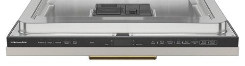 KitchenAid - 24 inch Top Control Built-In Stainless Steel Tub Dishwasher with Panel-Ready Design and 44 dBA - Custom Panel Ready