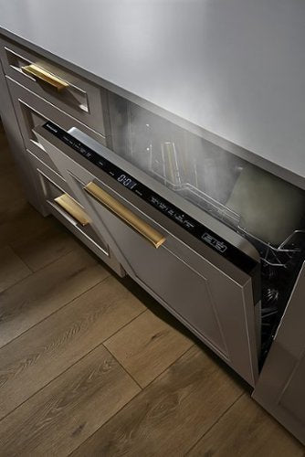 KitchenAid - 24 inch Top Control Built-In Stainless Steel Tub Dishwasher with Panel-Ready Design and 44 dBA - Custom Panel Ready