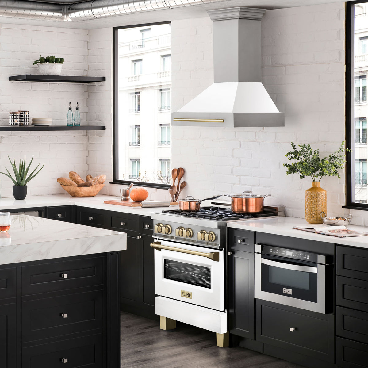 ZLINE - 30 inches - Externally Vented - Wall Range Hood - White Matte