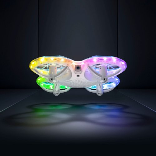 Snaptain - K30 Mini 720P HD Camera Drone with Colorful Lighting and Remote Controller - White