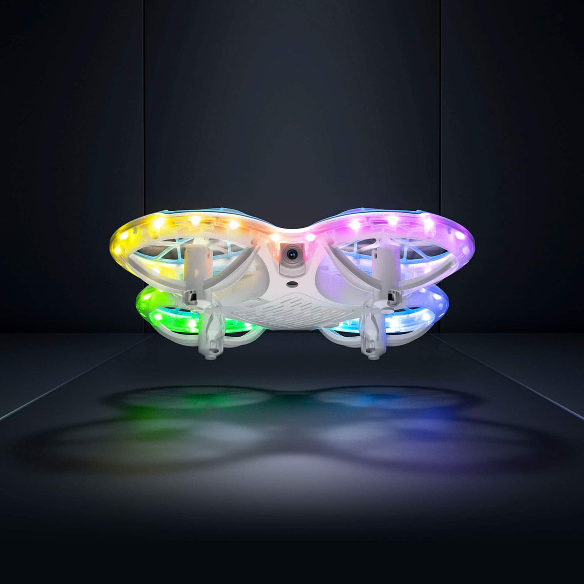 Snaptain - K30 Mini 720P HD Camera Drone with Colorful Lighting and Remote Controller - White
