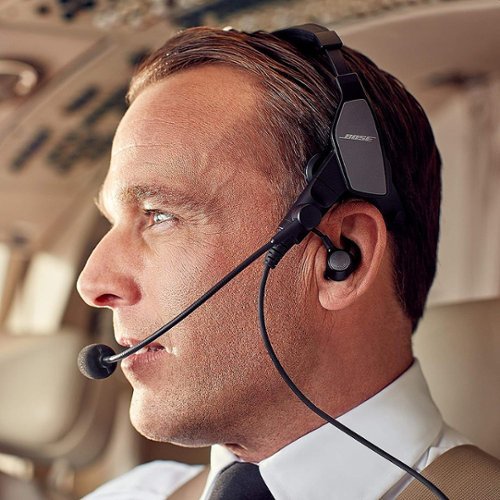Bose - ProFlight Series 2 Bluetooth Noise-Cancelling In-Ear Aviation Headset with Dual Plug - Black