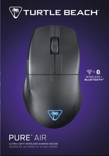 Turtle Beach - Pure Air Ultra-Light Wireless Ergonomic RGB Gaming Mouse with 26K DPI Optical Sensor & 125 hour Battery - Wireless - Black