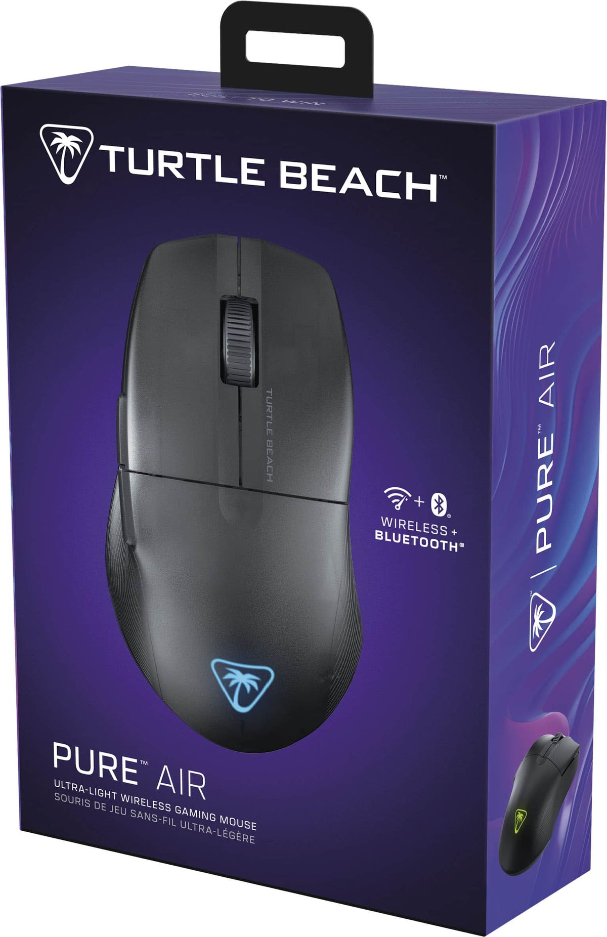 Turtle Beach - Pure Air Ultra-Light Wireless Ergonomic RGB Gaming Mouse with 26K DPI Optical Sensor & 125 hour Battery - Wireless - Black