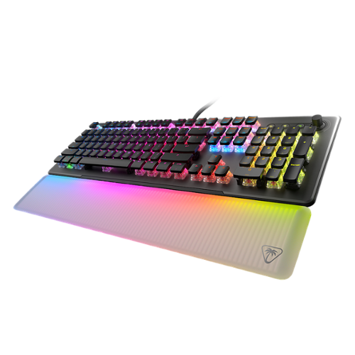 Turtle Beach - Vulcan II Max Full-size Wired Mechanical TITAN Switch Gaming Keyboard with RGB lighting and palm rest for PC - Black