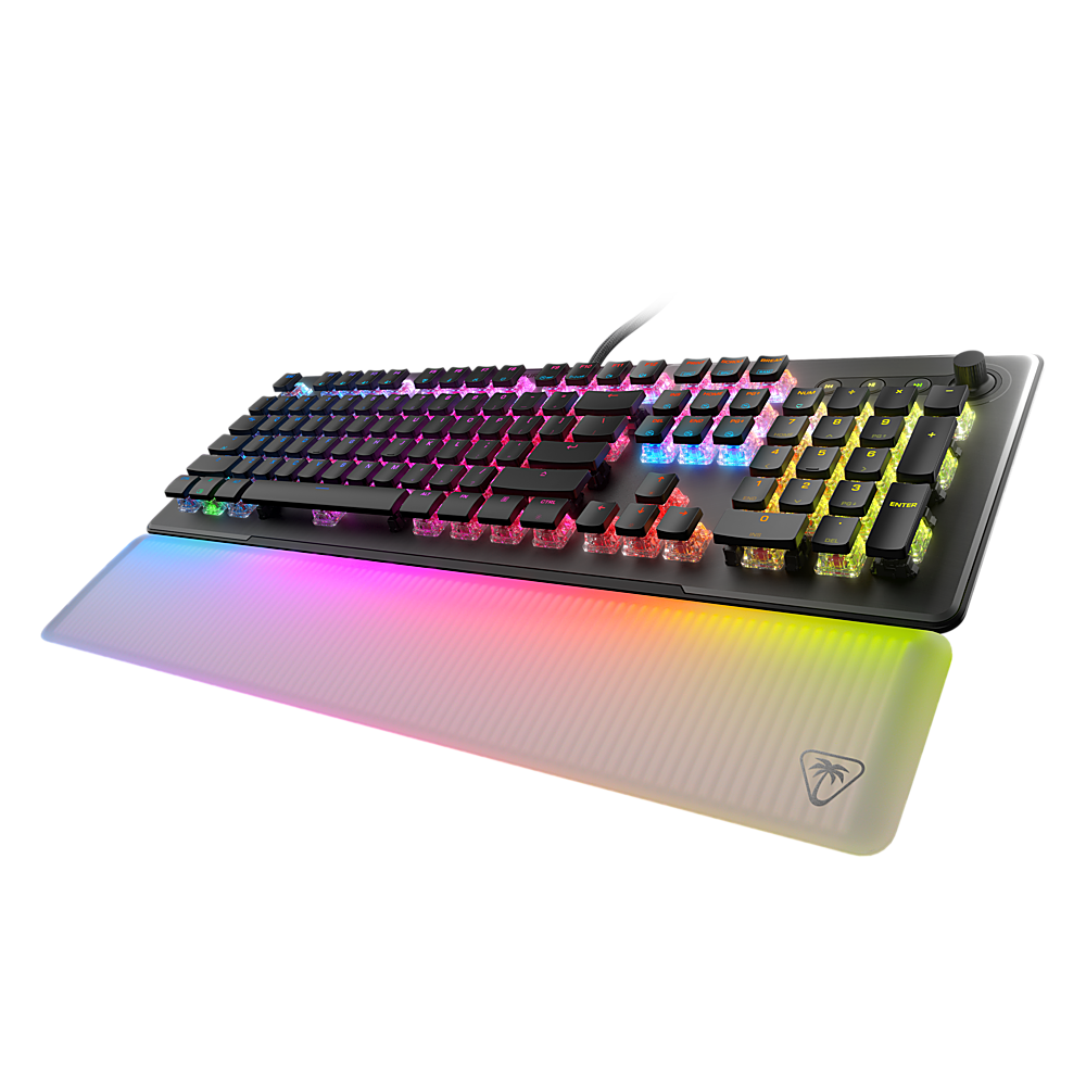 Turtle Beach - Vulcan II Max Full-size Wired Mechanical TITAN Switch Gaming Keyboard with RGB lighting and palm rest for PC - Black