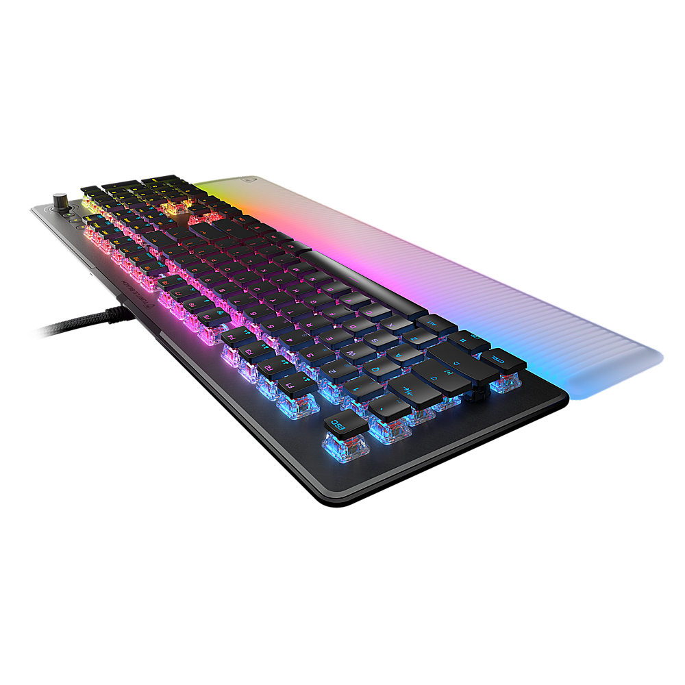 Turtle Beach - Vulcan II Max Full-size Wired Mechanical TITAN Switch Gaming Keyboard with RGB lighting and palm rest for PC - Black