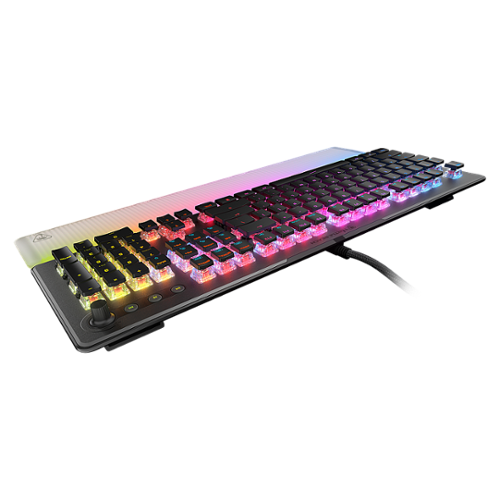 Turtle Beach - Vulcan II Max Full-size Wired Mechanical TITAN Switch Gaming Keyboard with RGB lighting and palm rest for PC - Black