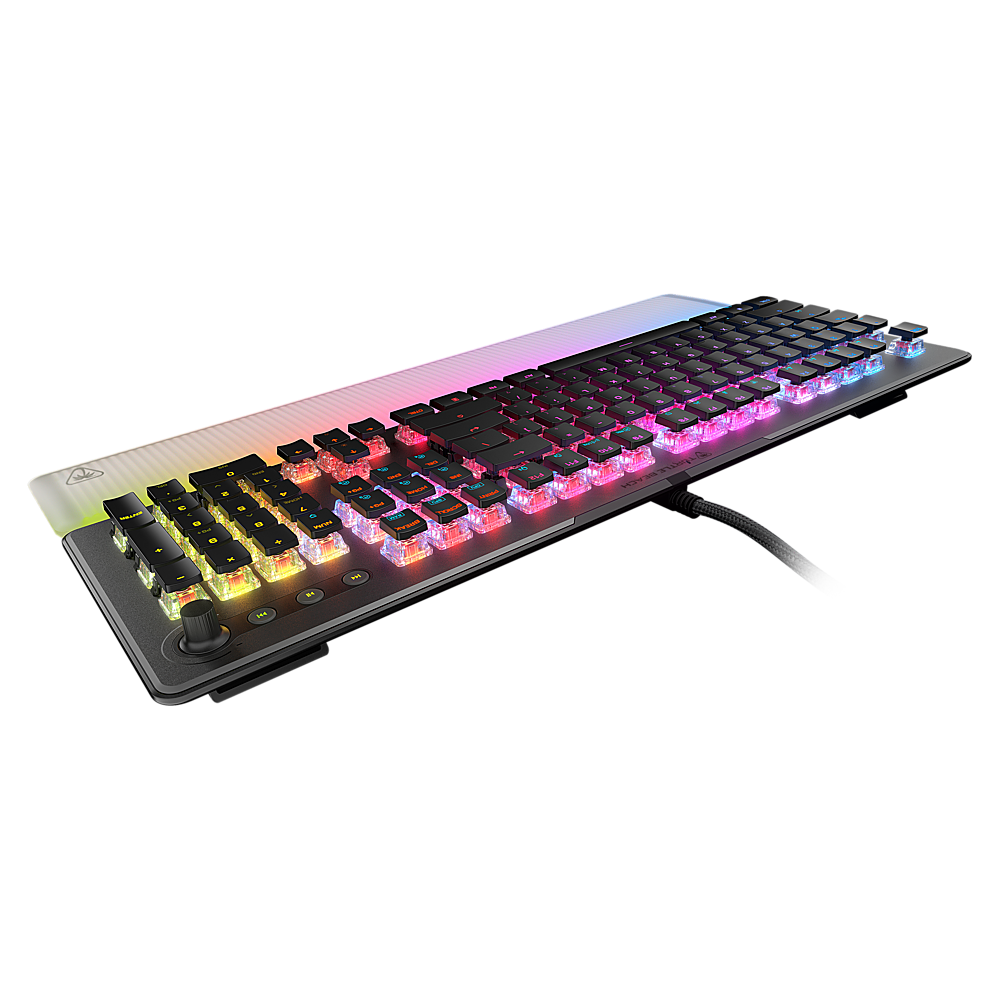 Turtle Beach - Vulcan II Max Full-size Wired Mechanical TITAN Switch Gaming Keyboard with RGB lighting and palm rest for PC - Black