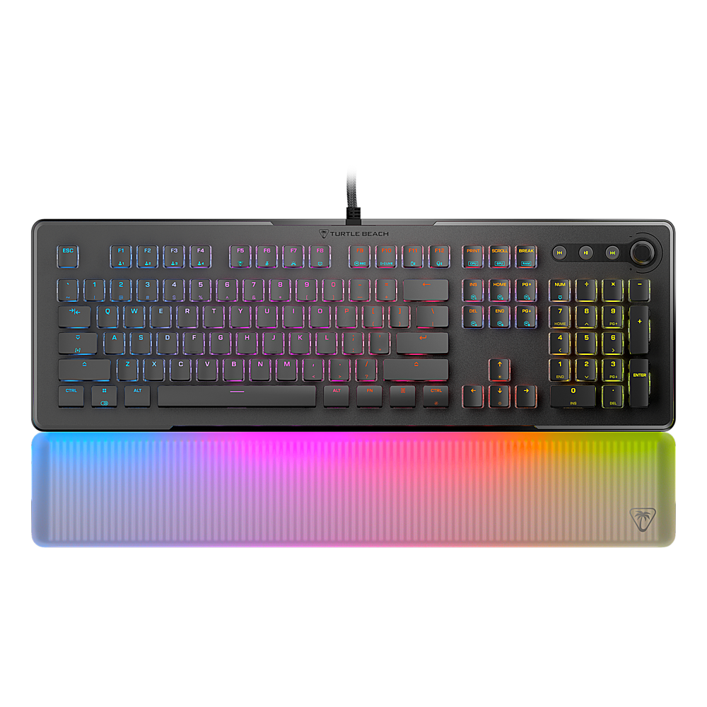 Turtle Beach - Vulcan II Max Full-size Wired Mechanical TITAN Switch Gaming Keyboard with RGB lighting and palm rest for PC - Black