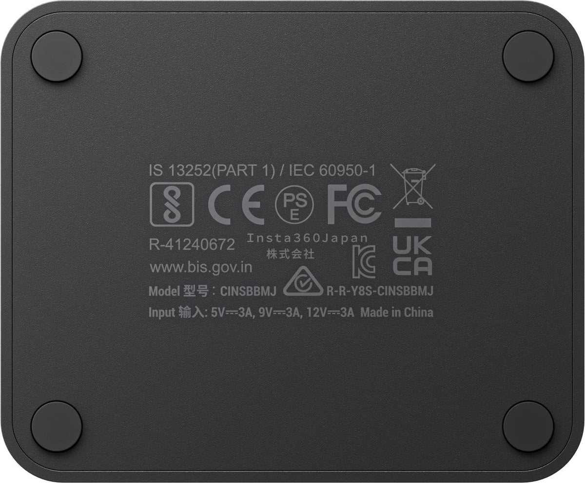 Insta360 - X4 Fast Charge Hub Battery Charger - Black