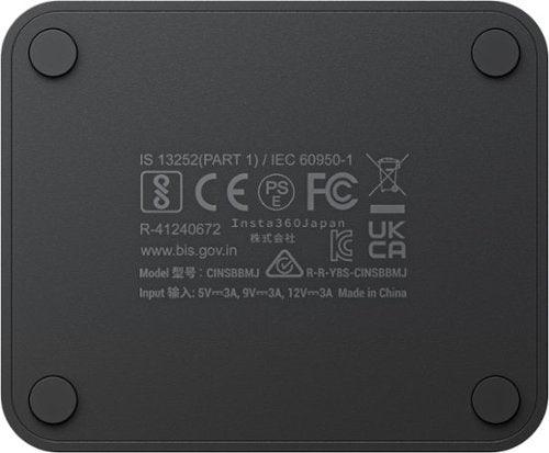 Insta360 - X4 Fast Charge Hub Battery Charger - Black