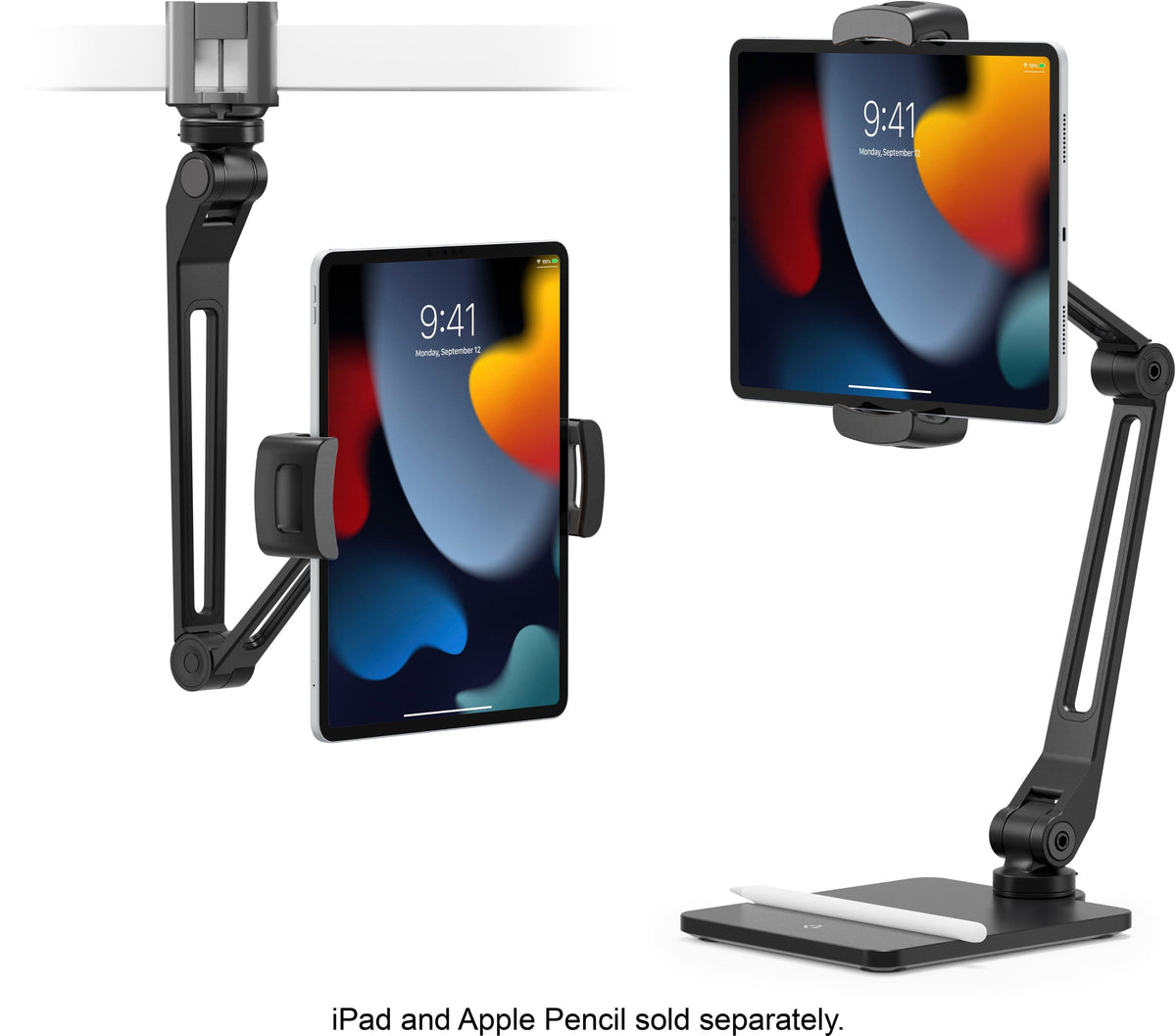 Twelve South - HoverBar Duo with Quickswitch Tab for Apple iPad or iPhone - Black