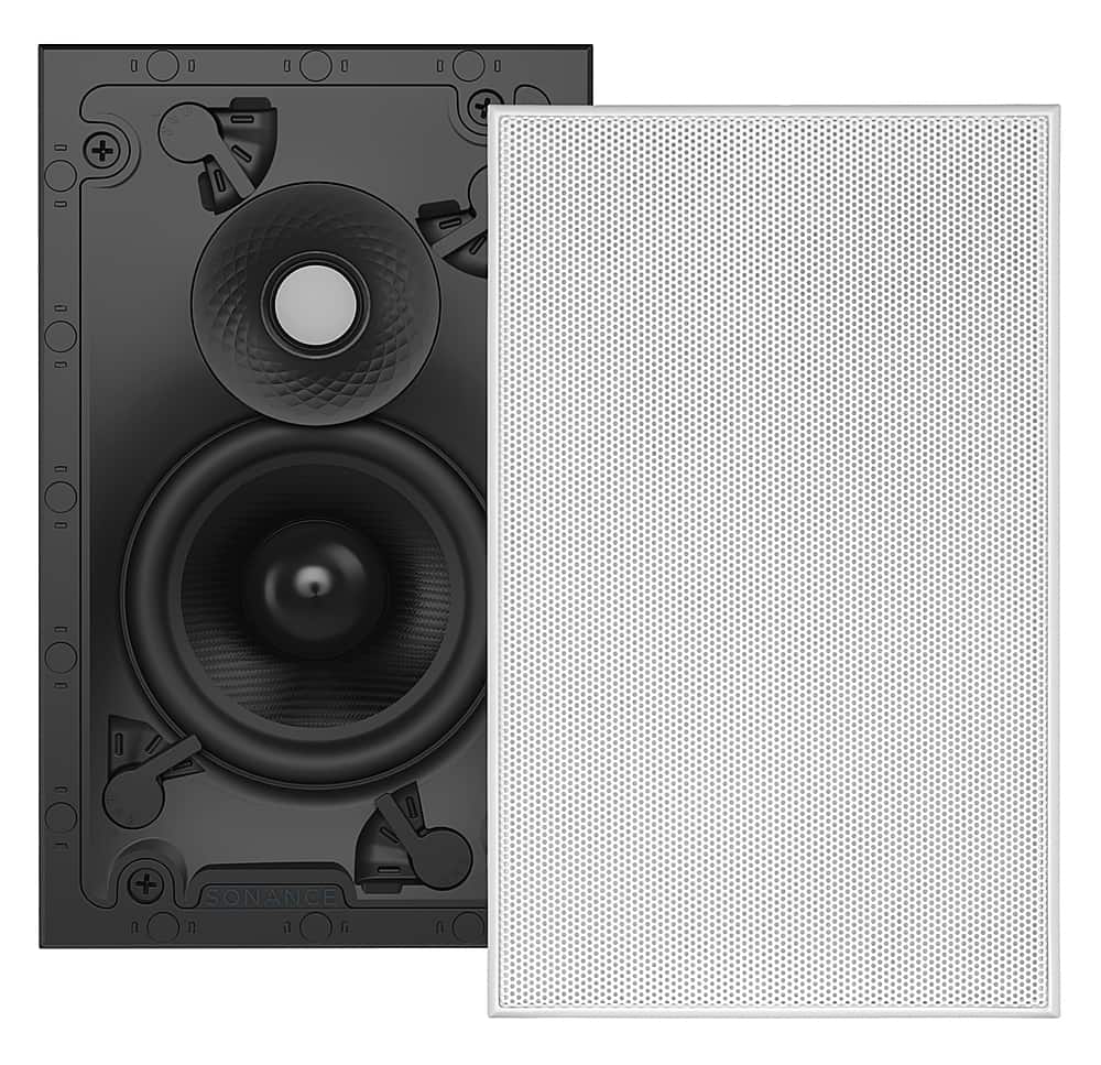 Sonance - VX46 RECTANGLE SINGLE SPEAKER - Visual Experience Series 4" 2-Way In Ceiling Speaker (Each) - Paintable White