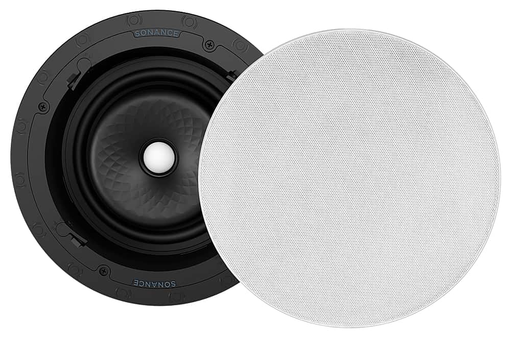 Sonance - VX86R SINGLE SPEAKER - Visual Experience Series 8" 2-Way In Ceiling Speaker (Each) - Paintable White