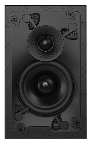Sonance - VX42 RECTANGLE SINGLE SPEAKER - Visual Experience Series 4" 2-Way In Wall Speaker (Each) - Paintable White