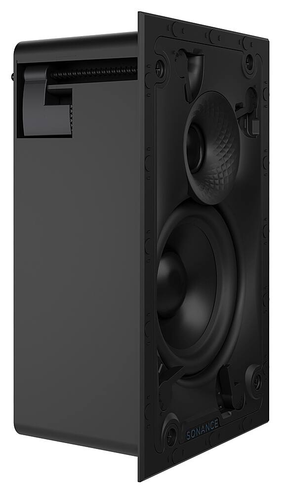 Sonance - VX42 RECTANGLE SINGLE SPEAKER - Visual Experience Series 4" 2-Way In Wall Speaker (Each) - Paintable White
