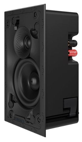 Sonance - VX42 RECTANGLE SINGLE SPEAKER - Visual Experience Series 4" 2-Way In Wall Speaker (Each) - Paintable White