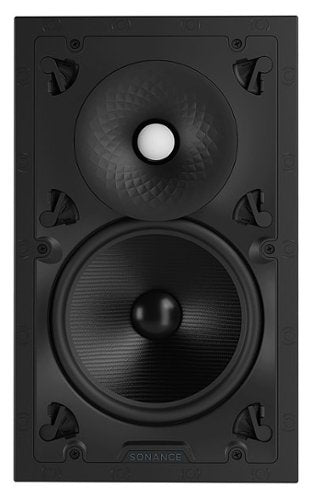 Sonance - VX86 RECTANGLE SINGLE SPEAKER - Visual Experience Series 8" 2-Way In Wall Speaker (Each) - Paintable White
