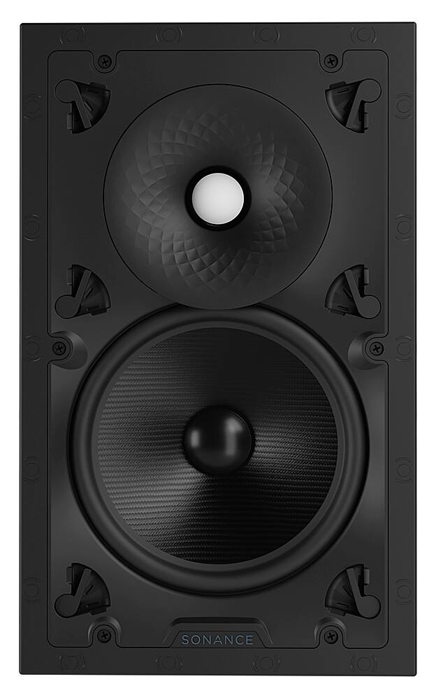 Sonance - VX86 RECTANGLE SINGLE SPEAKER - Visual Experience Series 8" 2-Way In Wall Speaker (Each) - Paintable White
