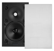 Sonance - VX86 RECTANGLE SINGLE SPEAKER - Visual Experience Series 8" 2-Way In Wall Speaker (Each) - Paintable White