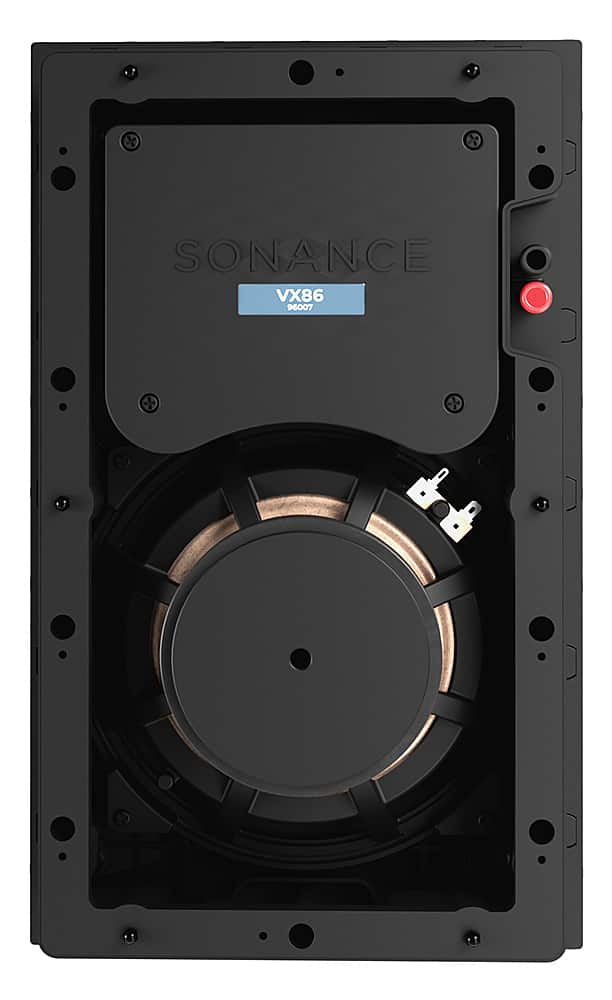 Sonance - VX86 RECTANGLE SINGLE SPEAKER - Visual Experience Series 8" 2-Way In Wall Speaker (Each) - Paintable White