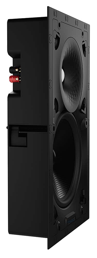 Sonance - VX86 RECTANGLE SINGLE SPEAKER - Visual Experience Series 8" 2-Way In Wall Speaker (Each) - Paintable White