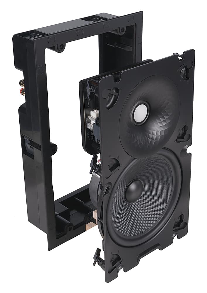 Sonance - VX86 RECTANGLE SINGLE SPEAKER - Visual Experience Series 8" 2-Way In Wall Speaker (Each) - Paintable White
