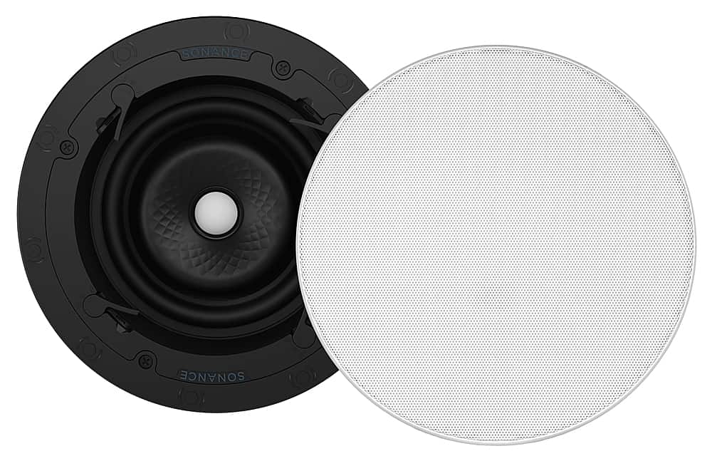 Sonance - VX66R SINGLE SPEAKER - Visual Experience Series 6" 2-Way In Ceiling Speaker (Each) - Paintable White