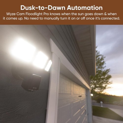 Wyze - Floodlight Camera Pro, 3000 Lumen LEDs, 180° Wide View, 2k HD Outdoor Wi-Fi Floodlight Home Security Camera - White