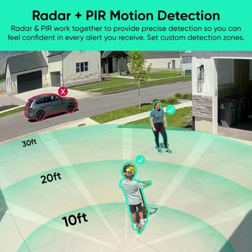 Wyze - Battery Cam Pro 2k HDR Wireless Outdoor/Indoor WiFi Security Camera with Motion Detection and Two-Way Audio - White