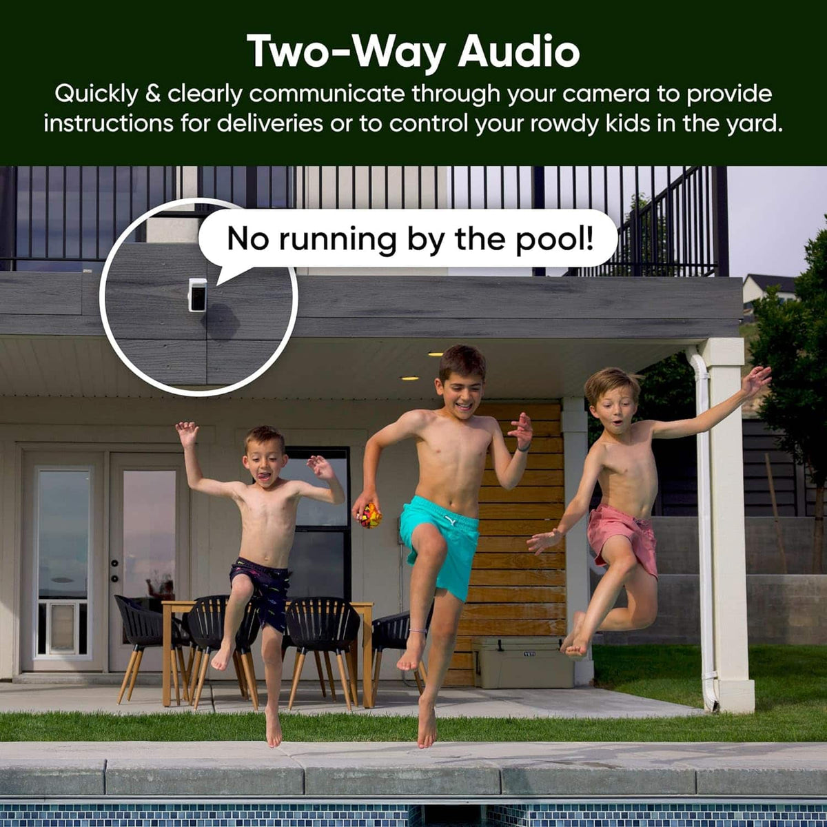 Wyze - Battery Cam Pro 2k HDR Wireless Outdoor/Indoor WiFi Security Camera with Motion Detection and Two-Way Audio - White