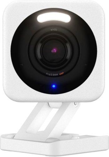 Smart Security Camera Wyze Cam v4 - 2.5K QHD Indoor/Outdoor WiFi Security Camera w/ Color Night Vision & Motion Alerts - White