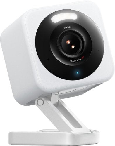 Smart Security Camera Wyze Cam v4 - 2.5K QHD Indoor/Outdoor WiFi Security Camera w/ Color Night Vision & Motion Alerts - White