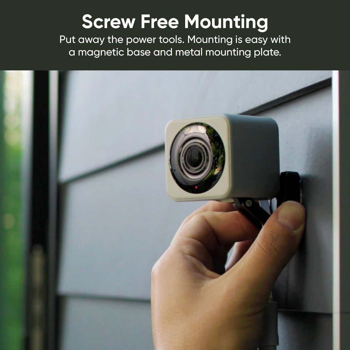 Smart Security Camera Wyze Cam v4 - 2.5K QHD Indoor/Outdoor WiFi Security Camera w/ Color Night Vision & Motion Alerts - White