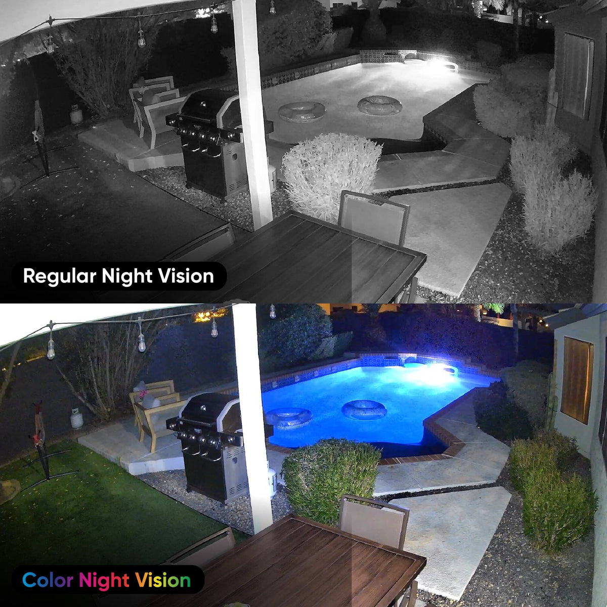 Smart Security Camera Wyze Cam v4 - 2.5K QHD Indoor/Outdoor WiFi Security Camera w/ Color Night Vision & Motion Alerts - White