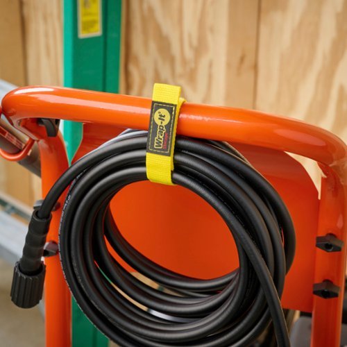 Wrap-It Storage - Quick-Straps - 12-inch (3-Pack) - Weatherproof Hook and Loop Strap - Yellow