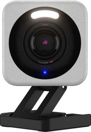 Wyze - Cam v4 - Indoor/Outdoor, Plug-in, 2.5K WiFi Security Camera with Color Night Vision & Motion Activated Spotlight - Gray
