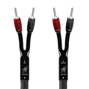 AudioQuest - 25FT Rocket 44 Full-Range Speaker Cable w/ 500 Series Banana Connectors - Silver/Black