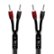 AudioQuest - 25FT Rocket 44 Full-Range Speaker Cable w/ 500 Series Banana Connectors - Silver/Black