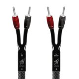 AudioQuest - 25FT Rocket 44 Full-Range Speaker Cable w/ 500 Series Banana Connectors - Silver/Black