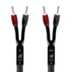 AudioQuest - 25FT Rocket 44 Full-Range Speaker Cable w/ 500 Series Banana Connectors - Silver/Black