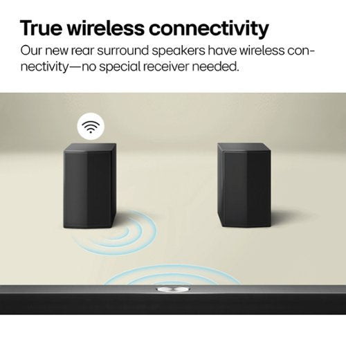 LG - 5.1-Channel S60TR Home Theater Soundbar with Wireless Subwoofer and Rear Speakers, Dolby Audio - Black