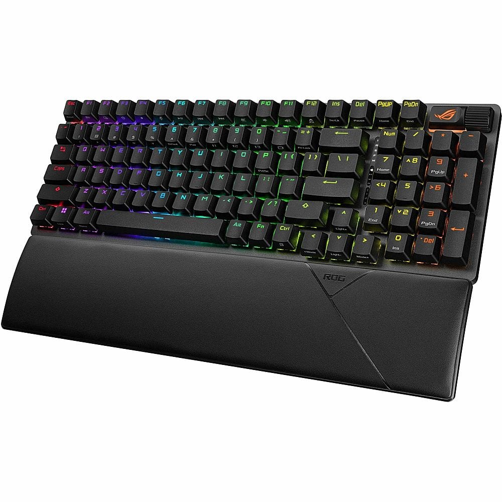 ASUS - ROG Strix Scope II 96 96% Wireless Mechanical Gaming Keyboard with Hot-Swappable ROG NX Snow Switches - Black