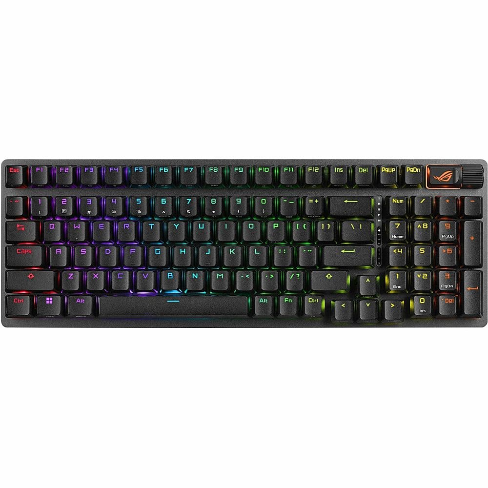 ASUS - ROG Strix Scope II 96 96% Wireless Mechanical Gaming Keyboard with Hot-Swappable ROG NX Snow Switches - Black