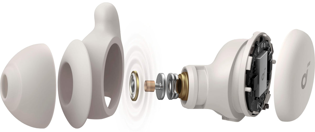 Soundcore - by Anker Sleep A20 Noise Masking True Wireless Earbud Headphones - Slumber Beige