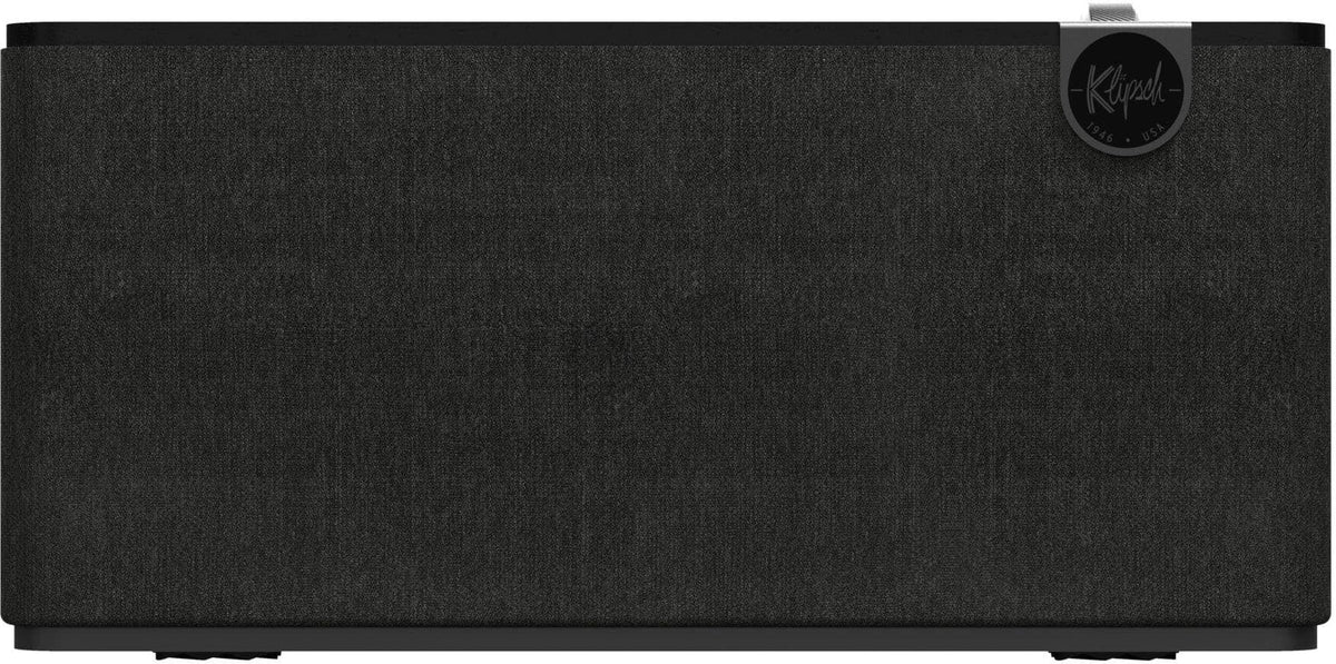 Klipsch - The Three Plus Premium Tabletop Bluetooth Speaker with Broadcast Mode - Matte Black